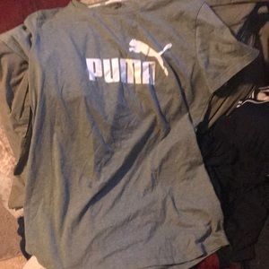 Green puma tee